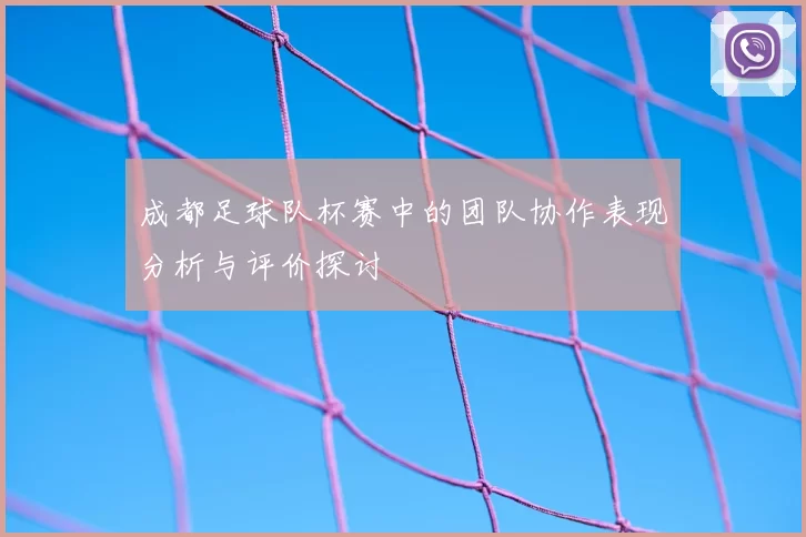 成都足球队杯赛中的团队协作表现分析与评价探讨